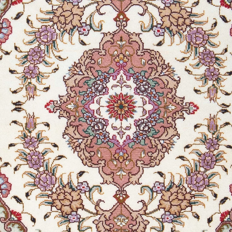 Täbriz - 50 Raj Teppich 60x90cm - Perserteppich - beige