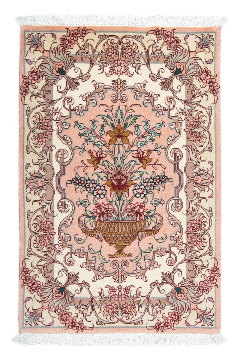 Täbriz - 50 Raj Teppich 60x90cm - Perserteppich - beige