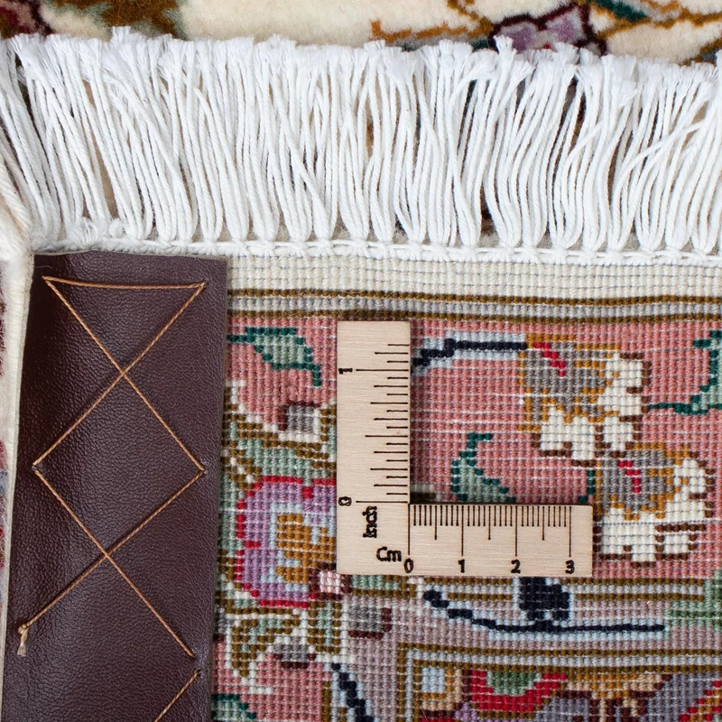 Täbriz - 50 Raj Teppich 60x90cm - Perserteppich - beige