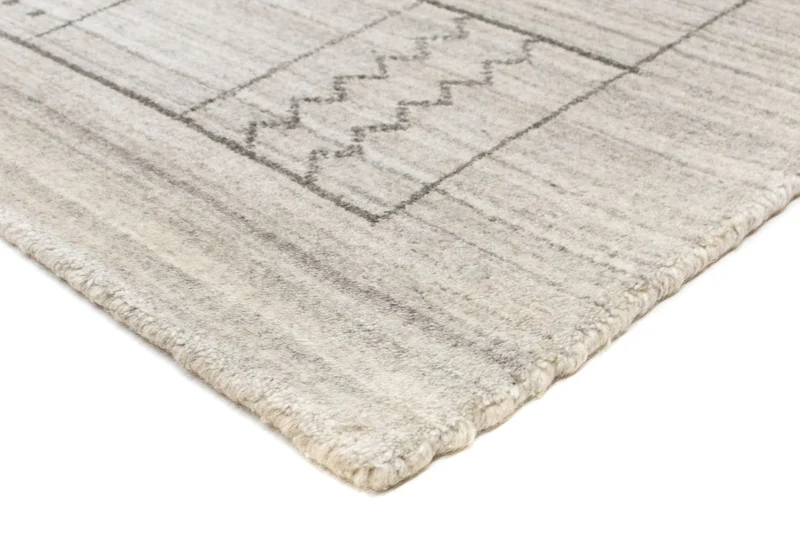 Vintage Teppich 70x140cm - silber