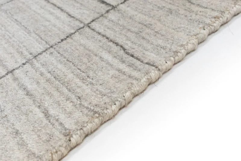 Vintage Teppich 70x140cm - silber