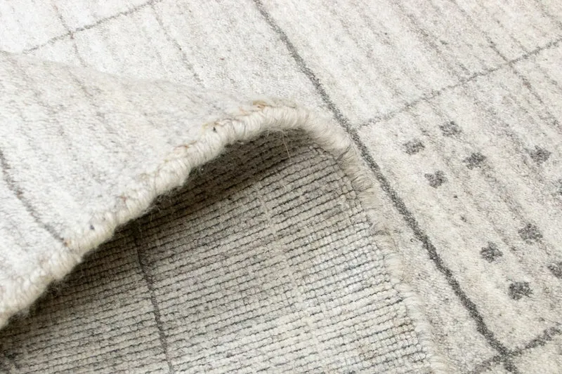 Vintage Teppich 70x140cm - silber