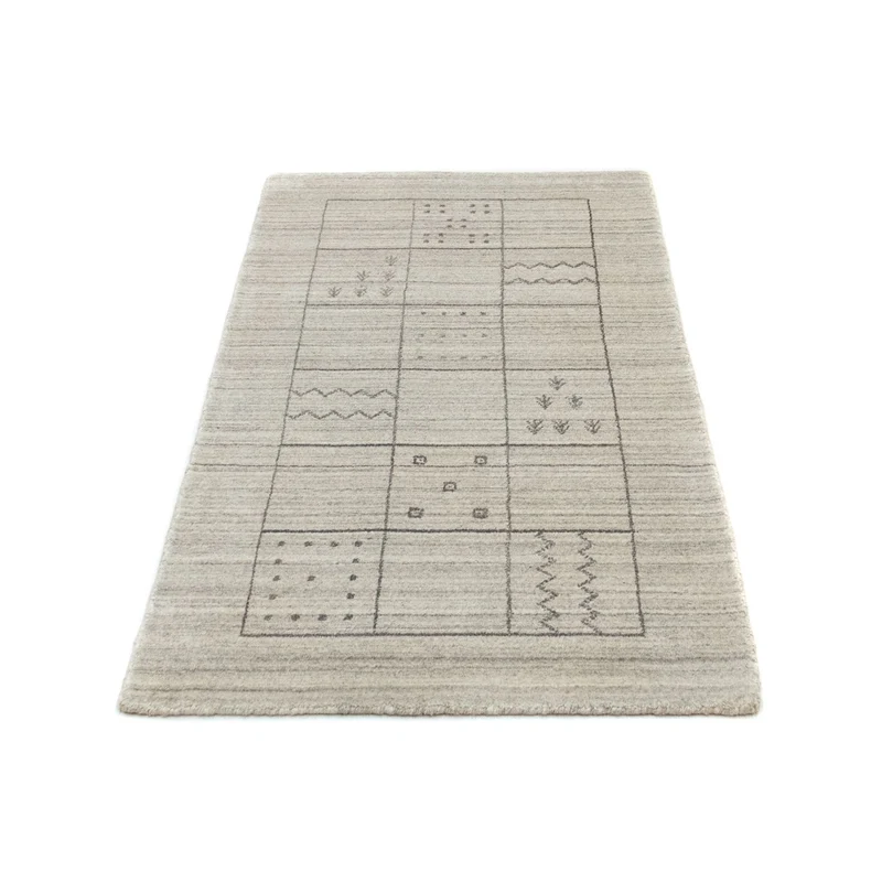 Vintage Teppich 70x140cm - silber