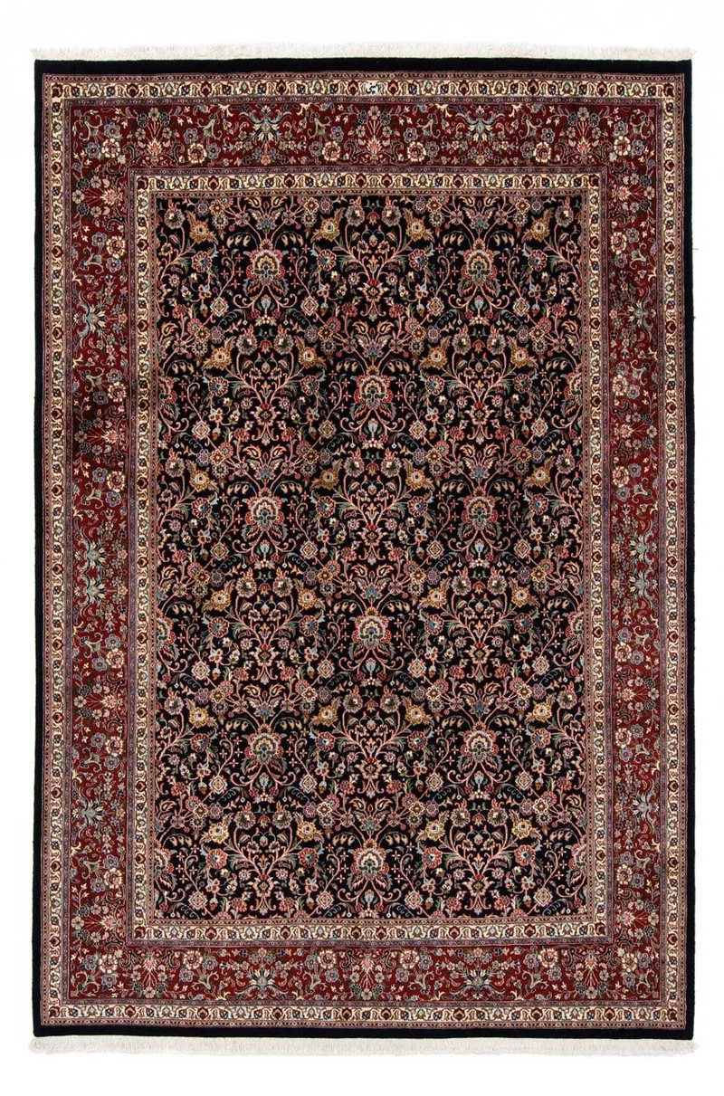 Moud Teppich 200x295cm - Perserteppich - dunkelblau