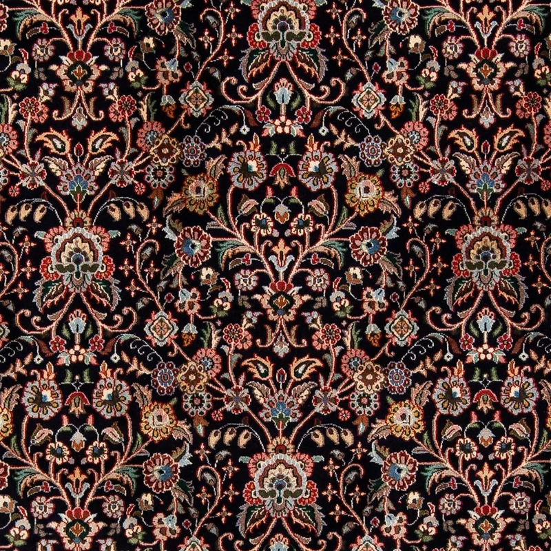 Moud Teppich 200x295cm - Perserteppich - dunkelblau