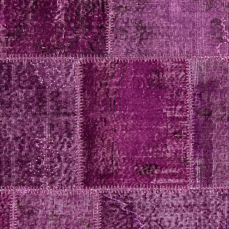 Patchwork Teppich 170 x 240 cm - lila