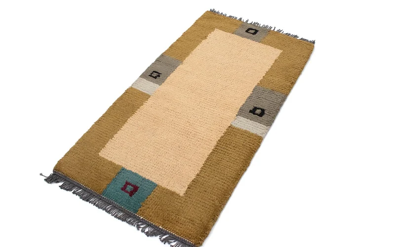Nepal Teppich 70 x 140 cm - beige