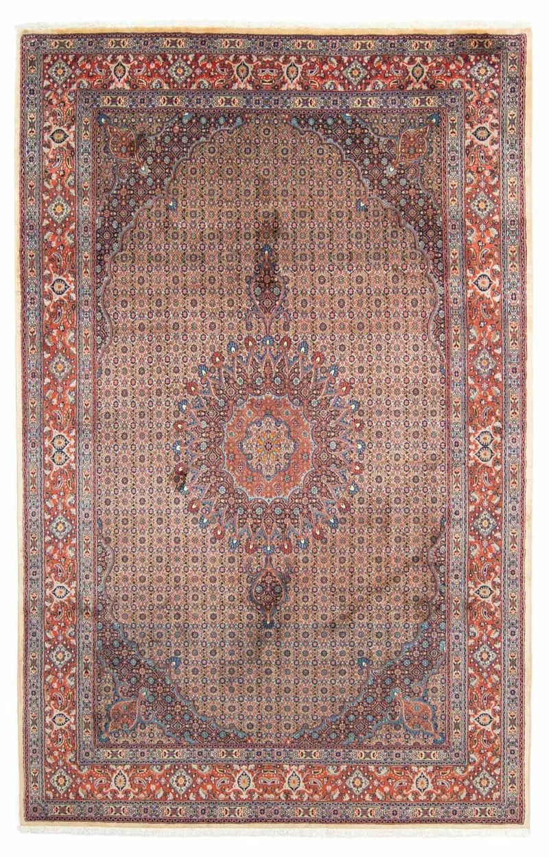 Moud Teppich 198x293cm - Perserteppich - hellrot