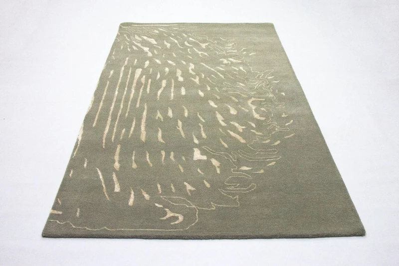 Designer Teppich 152x242cm - grau