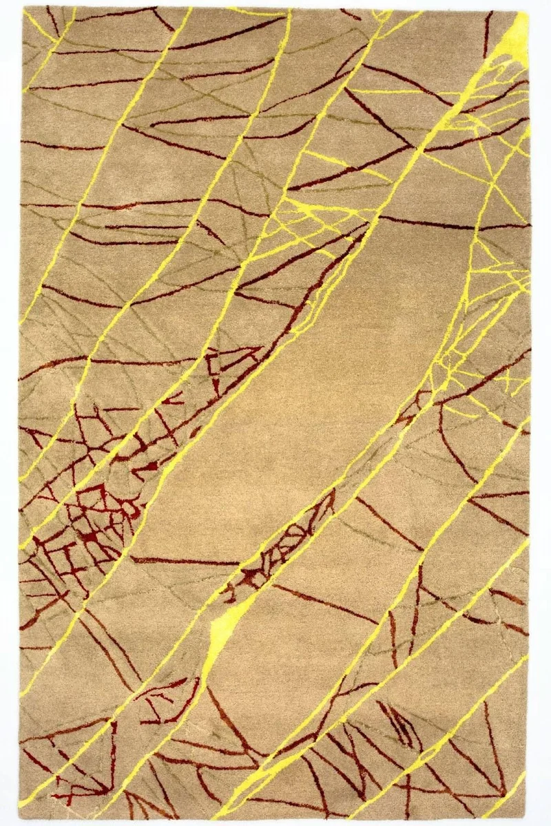 Designer Teppich 152x243cm - braun