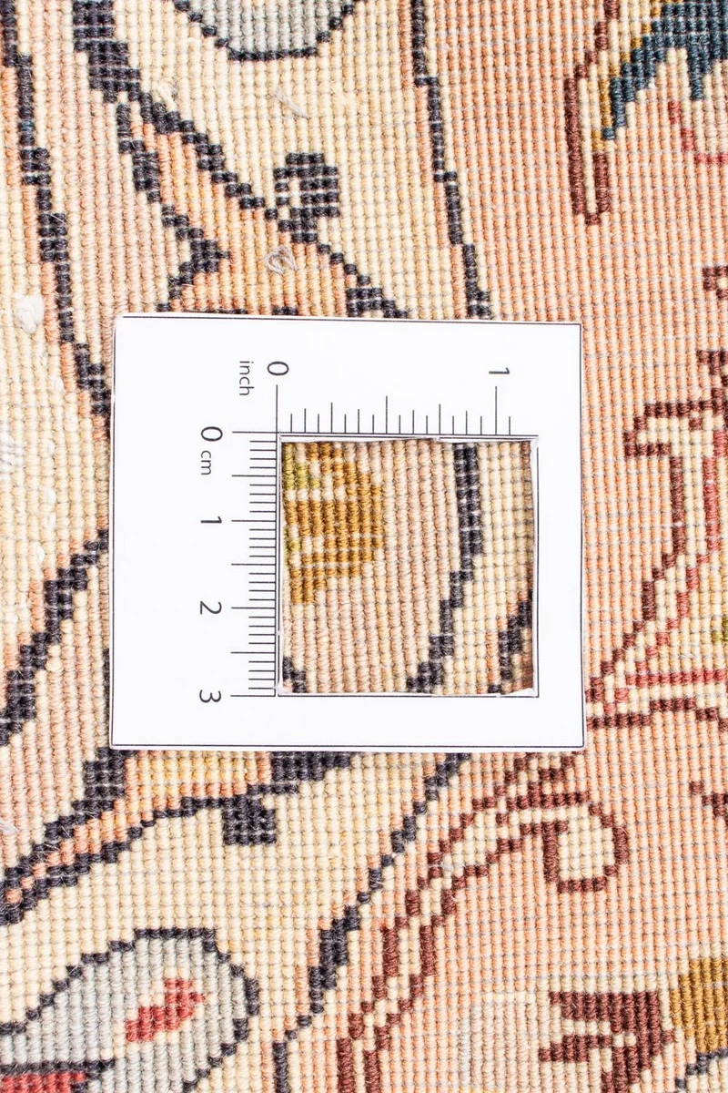 Täbriz - 50 Raj Teppich 150x150cm - Perserteppich - beige