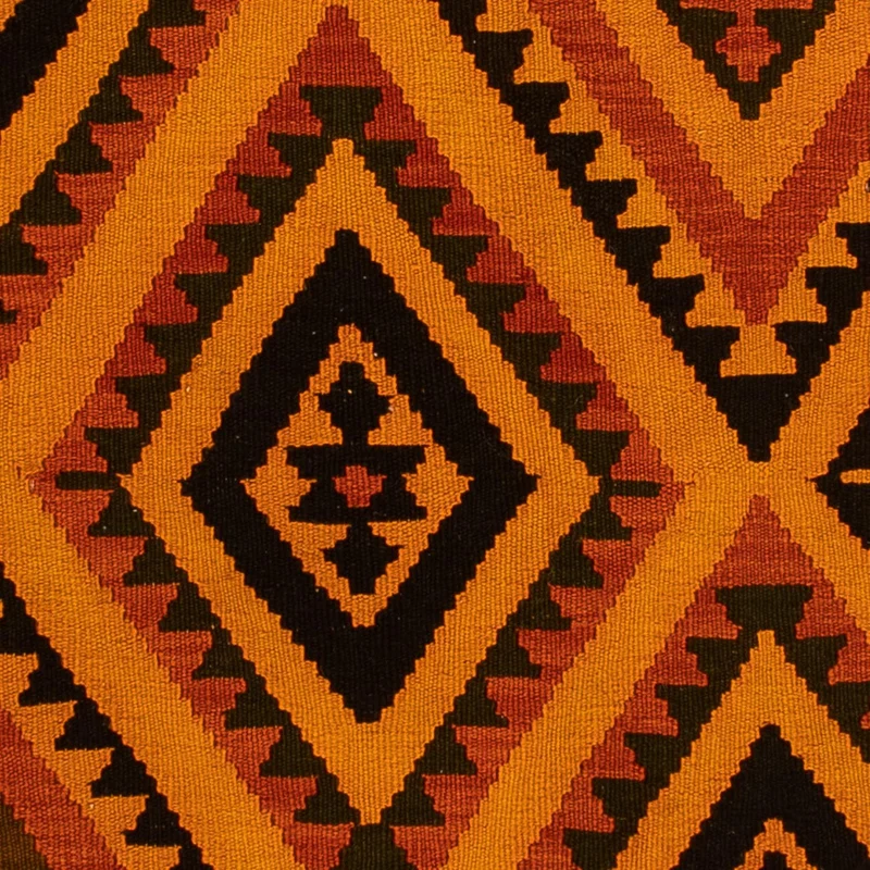 Kelim Teppich - Oriental 152 x 195 cm - dunkelbraun