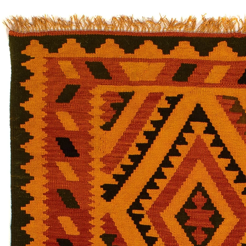 Kelim Teppich - Oriental 152 x 195 cm - dunkelbraun