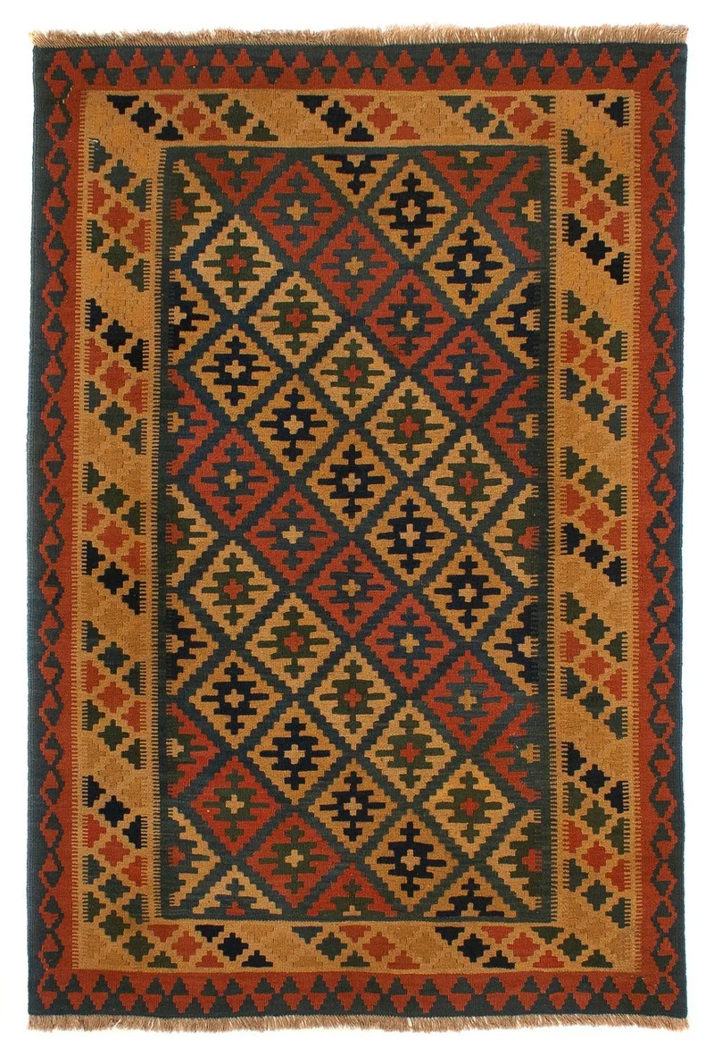 Kelim Fars Teppich 158x203cm - mehrfarbig