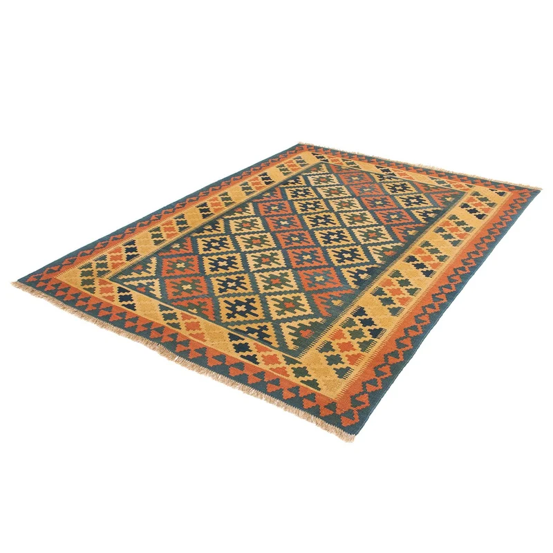 Kelim Fars Teppich 158x203cm - mehrfarbig