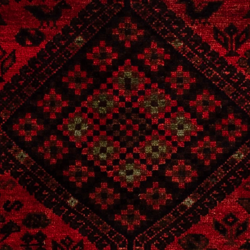 Shiraz Teppich 200x295cm - Perserteppich - dunkelrot