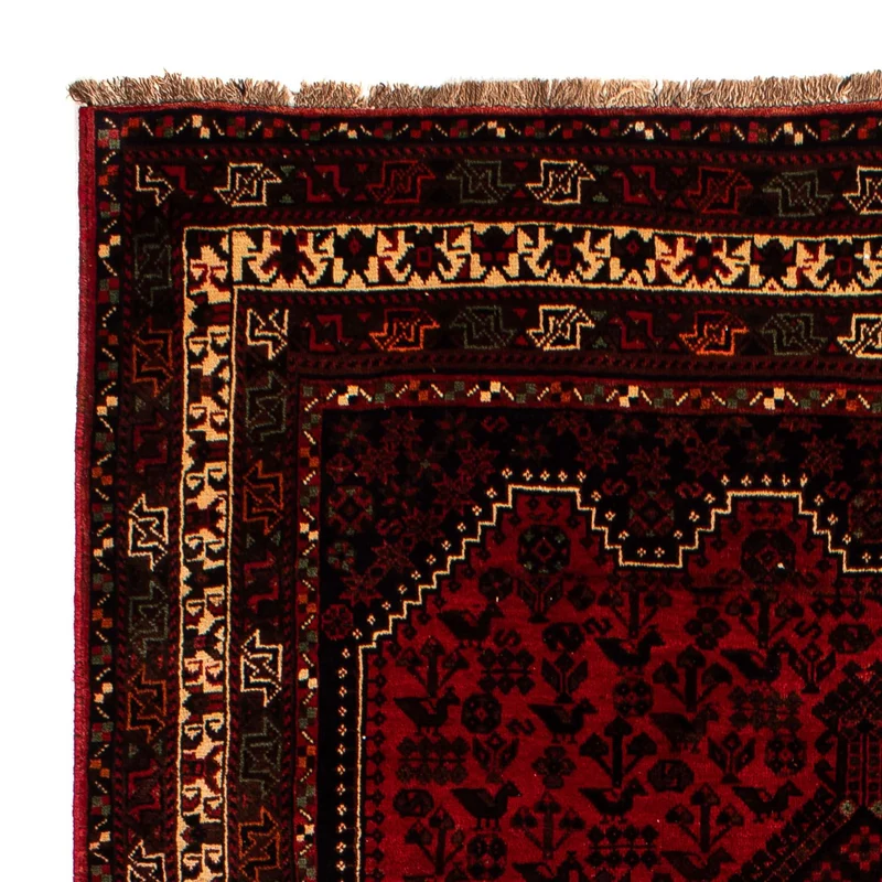 Shiraz Teppich 200x295cm - Perserteppich - dunkelrot