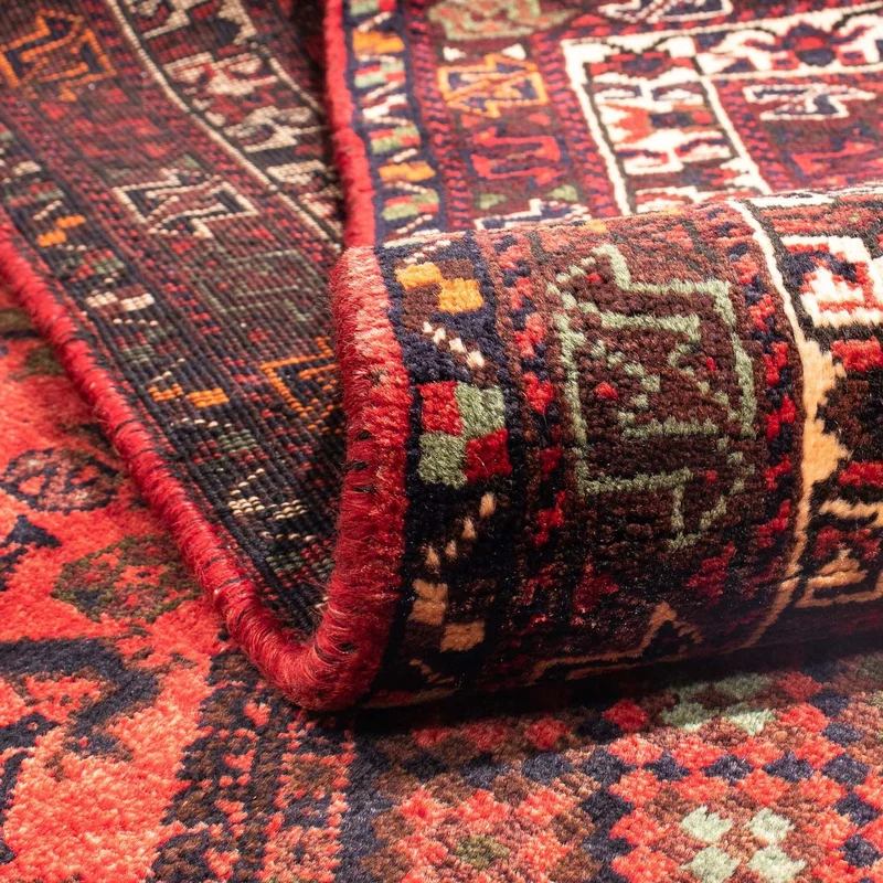 Shiraz Teppich 200x295cm - Perserteppich - dunkelrot