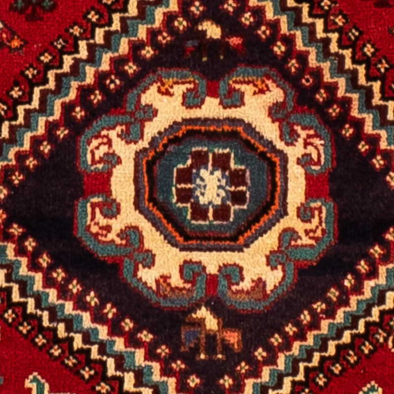 Shiraz Teppich 210x295cm - Perserteppich - dunkelrot