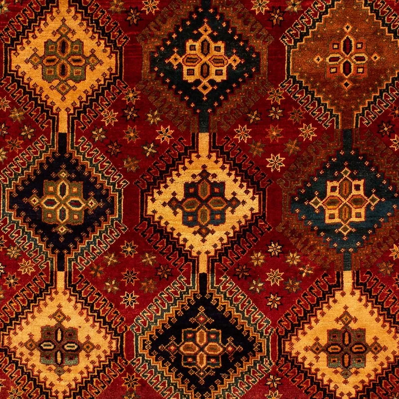 Ghashghai Teppich 200x282cm - Perserteppich - dunkelrot