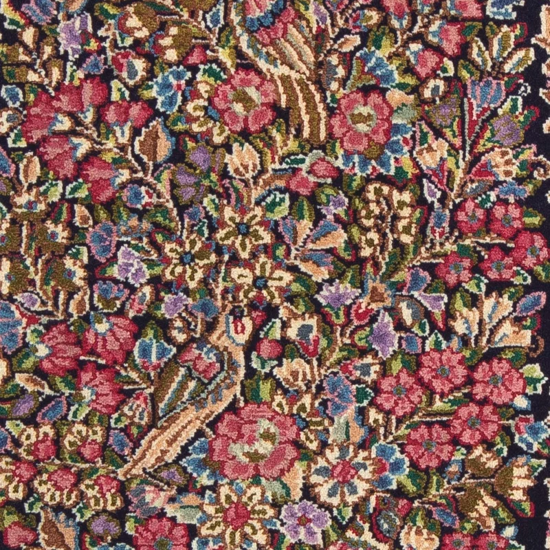 Rafsanjan Teppich 53x70cm - Perserteppich - blau