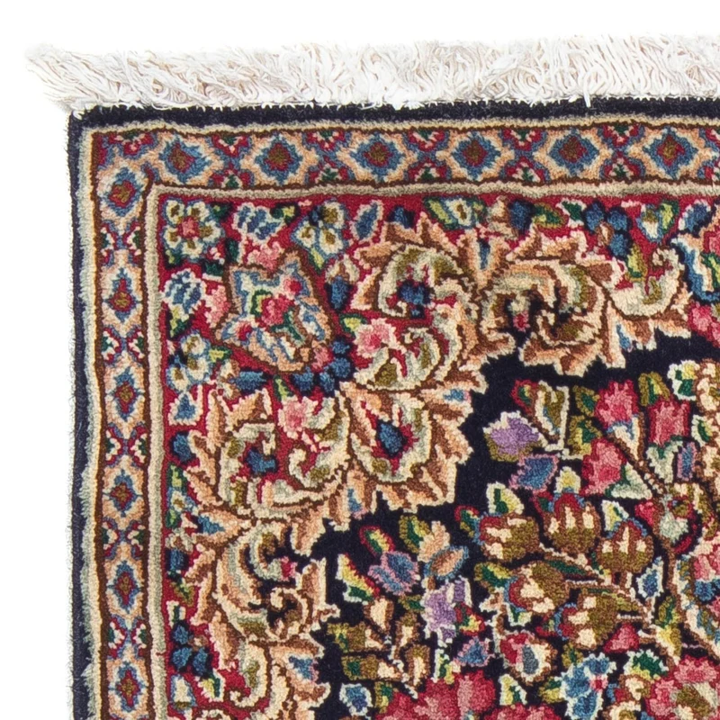 Rafsanjan Teppich 53x70cm - Perserteppich - blau