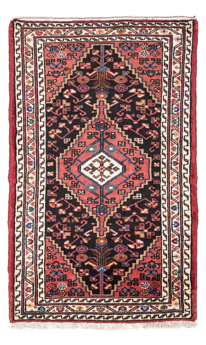 Touiserkan Teppich 75x130cm - Perserteppich - hellrot