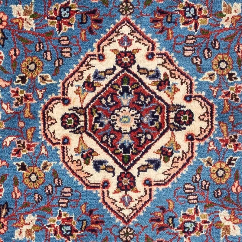 Hosseinabad Teppich 105x157cm - Perserteppich - blau