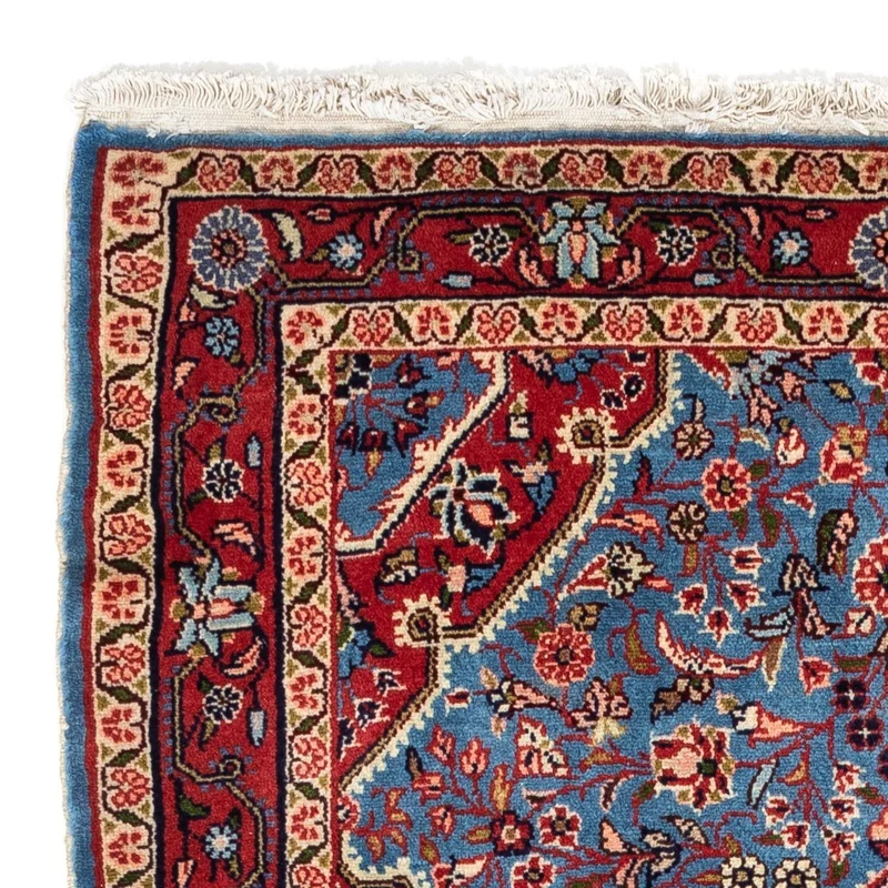 Hosseinabad Teppich 105x157cm - Perserteppich - blau