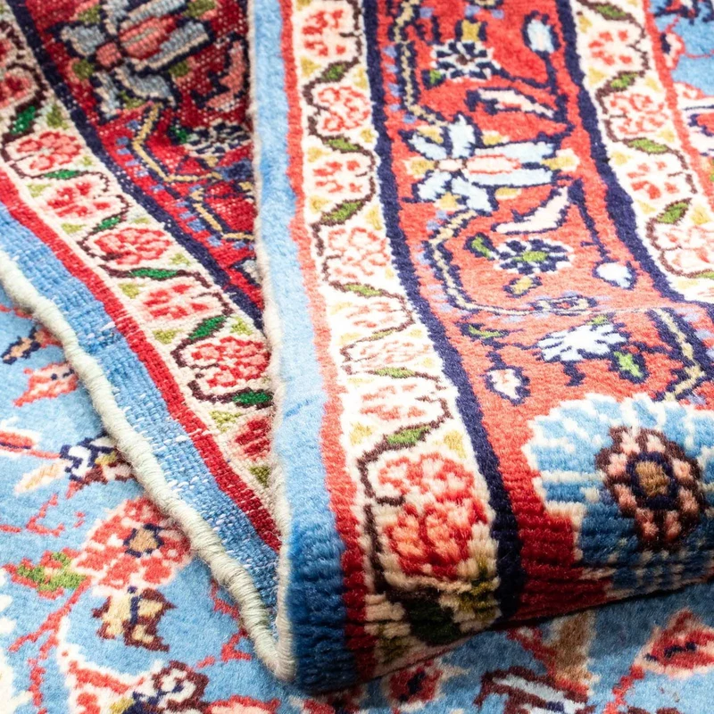 Hosseinabad Teppich 105x157cm - Perserteppich - blau