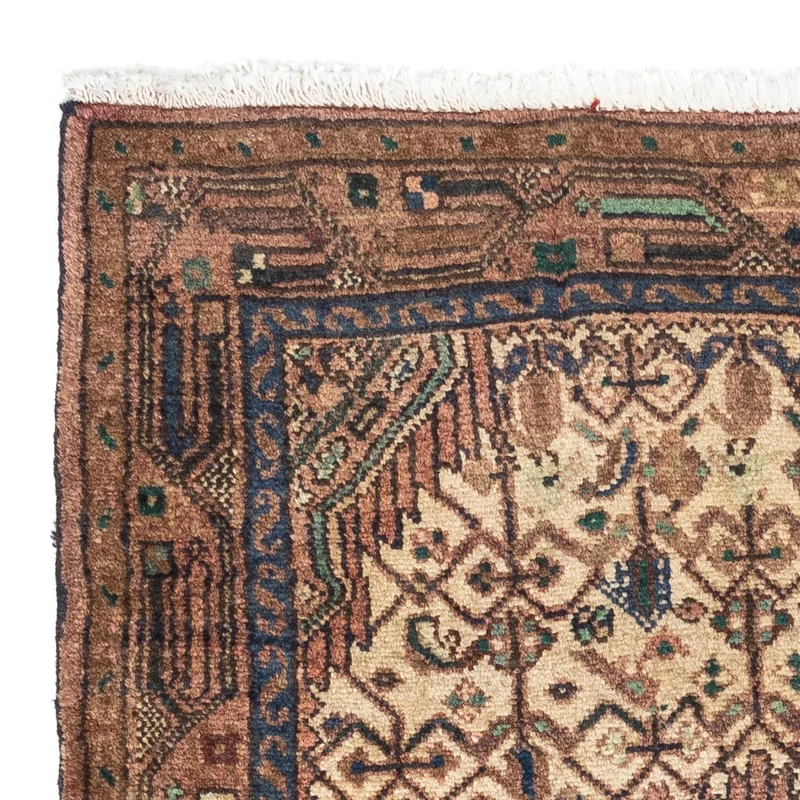 Hosseinabad Teppich 79x118cm - Perserteppich - hellbraun