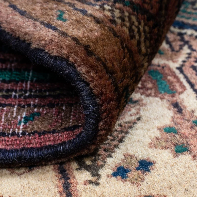 Hosseinabad Teppich 79x118cm - Perserteppich - hellbraun