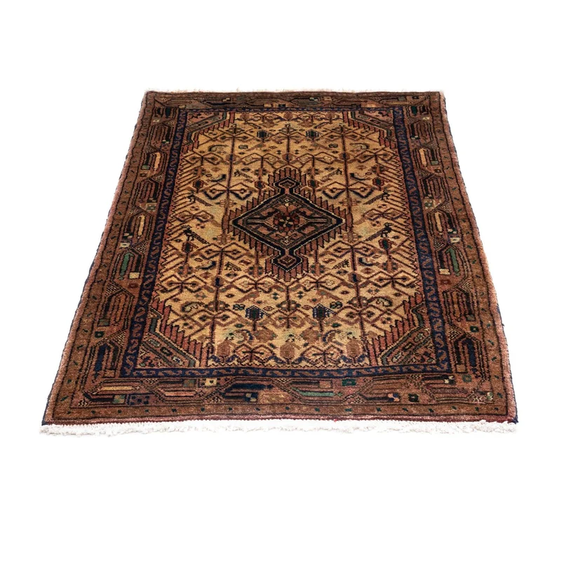 Hosseinabad Teppich 79x118cm - Perserteppich - hellbraun