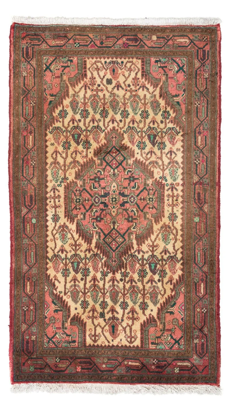 Hosseinabad Teppich 80x135cm - Perserteppich - hellrot