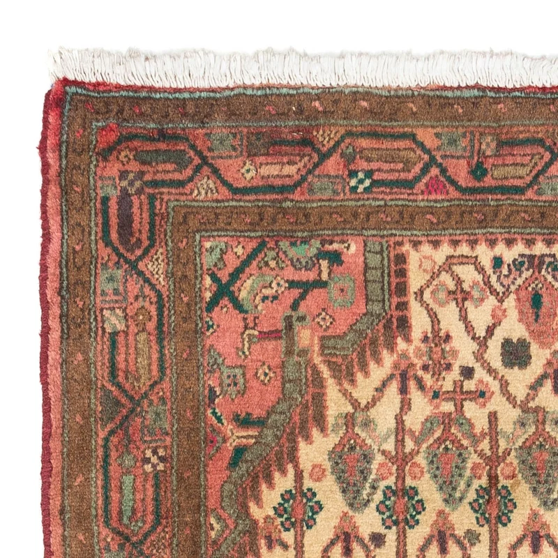 Hosseinabad Teppich 80x135cm - Perserteppich - hellrot