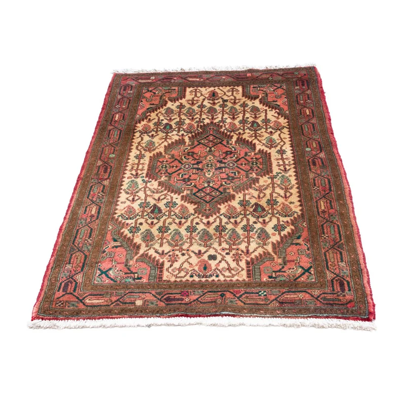 Hosseinabad Teppich 80x135cm - Perserteppich - hellrot