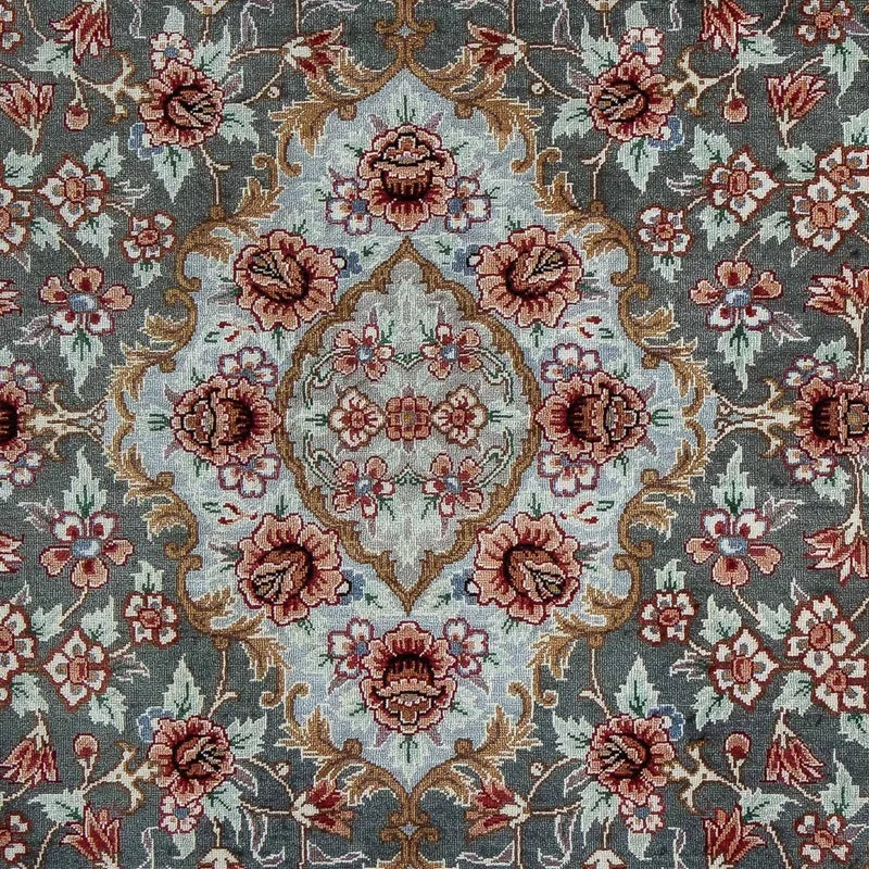 Ghom Teppich 56x77cm - Perserteppich - mehrfarbig