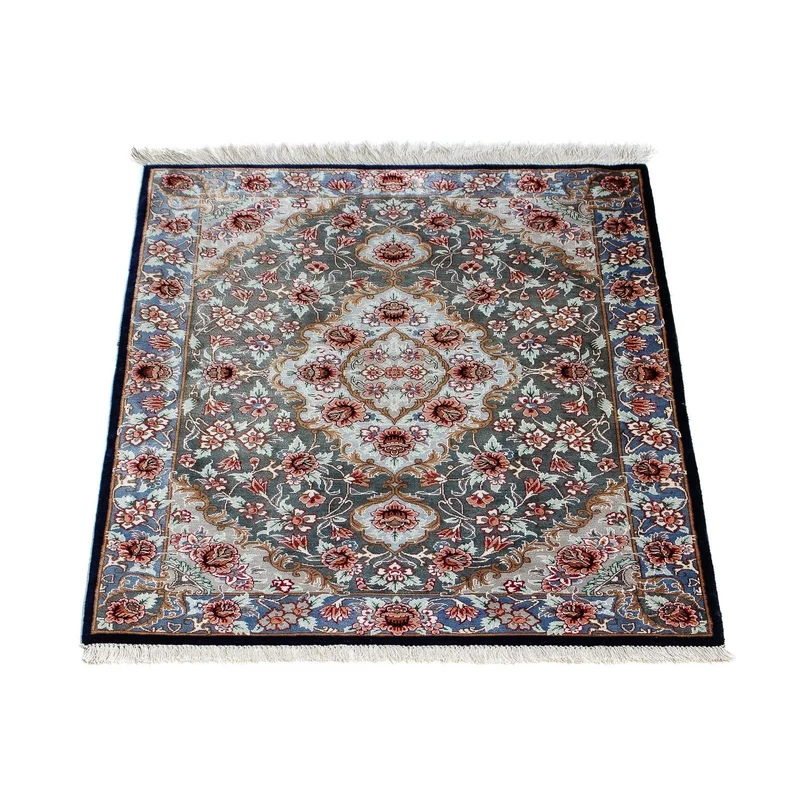 Ghom Teppich 56x77cm - Perserteppich - mehrfarbig