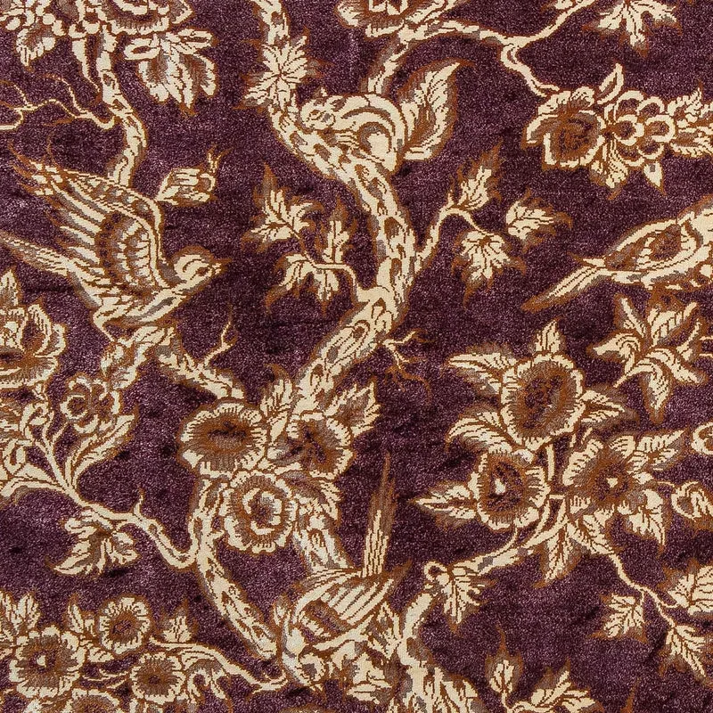 Ghom Teppich 59x87cm - Perserteppich - lila