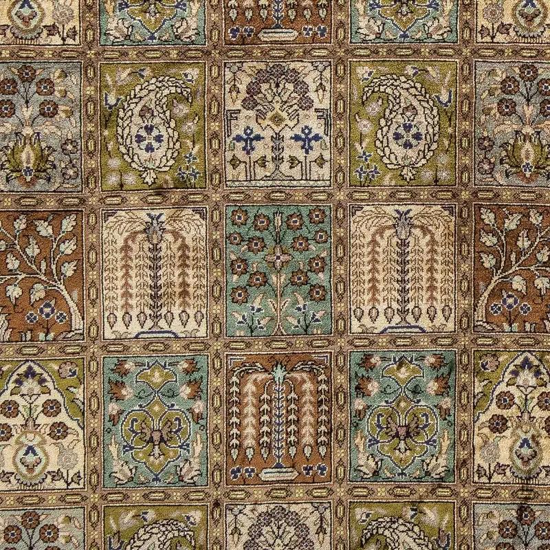 Ghom Teppich 59x93cm - Perserteppich - mehrfarbig