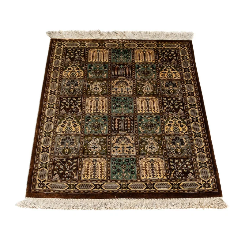 Ghom Teppich 59x93cm - Perserteppich - mehrfarbig