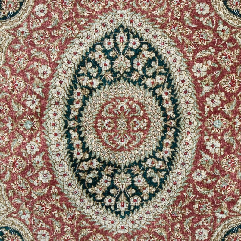 Ghom Teppich 58x85cm - Perserteppich - dunkelblau