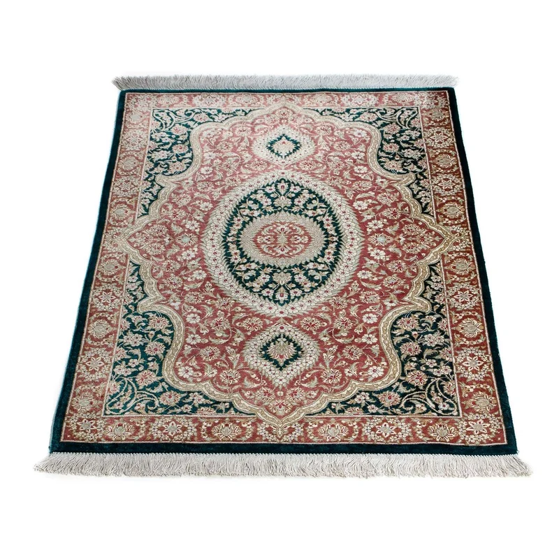 Ghom Teppich 58x85cm - Perserteppich - dunkelblau