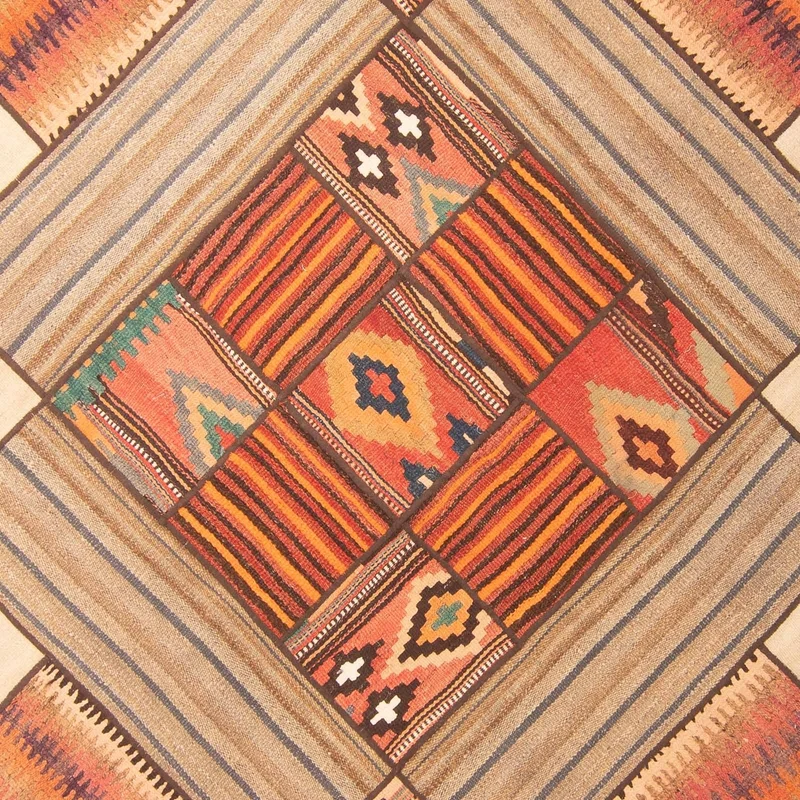 Patchwork Teppich 160x230cm - Orientteppich - mehrfarbig