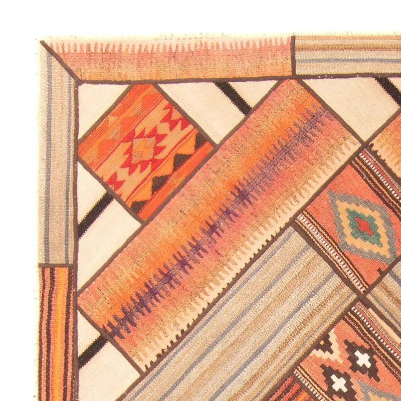 Patchwork Teppich 160x230cm - Orientteppich - mehrfarbig
