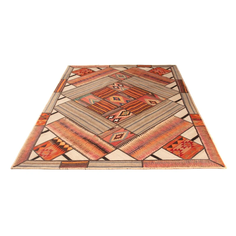 Patchwork Teppich 160x230cm - Orientteppich - mehrfarbig