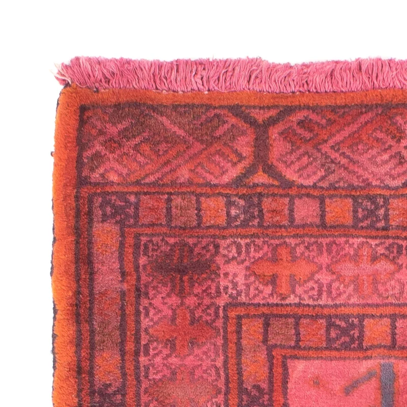 Turkaman Teppich 63x86cm - Orientteppich - hellrot
