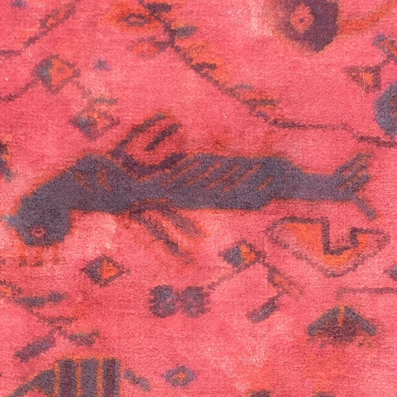 Turkaman Teppich 63x86cm - Orientteppich - hellrot