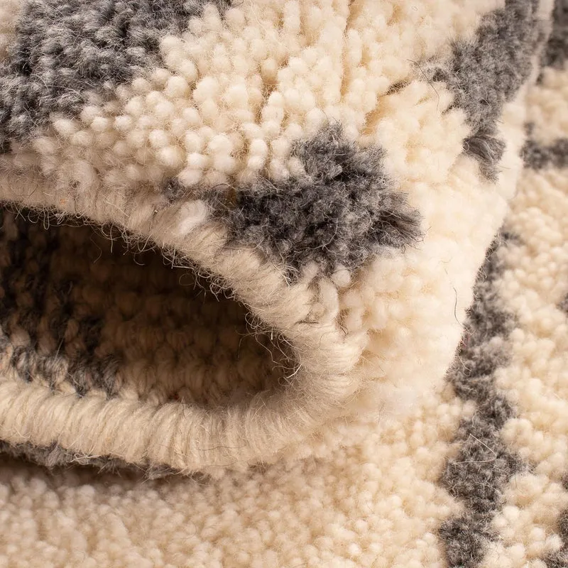 Berber Teppich 60x93cm - Wollteppich - beige