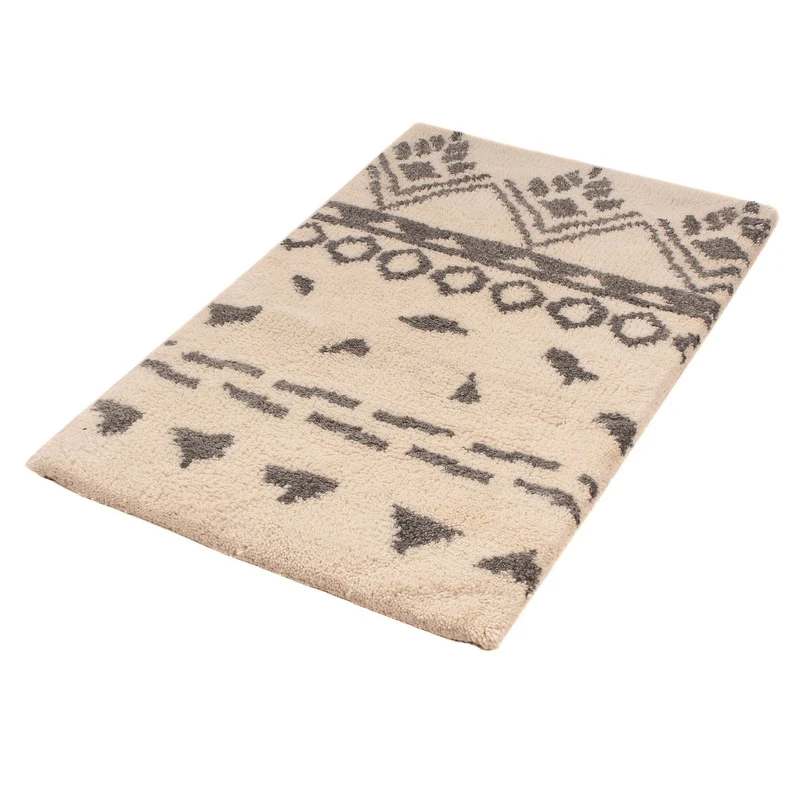 Berber Teppich 60x93cm - Wollteppich - beige
